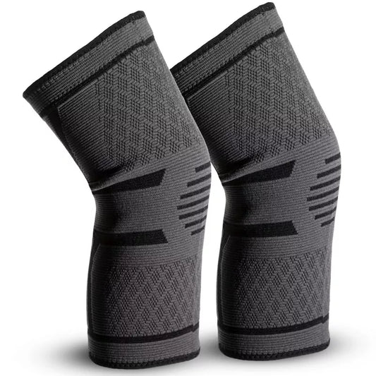 Compression Knee Brace 2 Pack Knee Support Sleeves for Running, Arthritis, ACL, Meniscus Tear Relief, Men Women Breathable Sports Knee Braces Medium