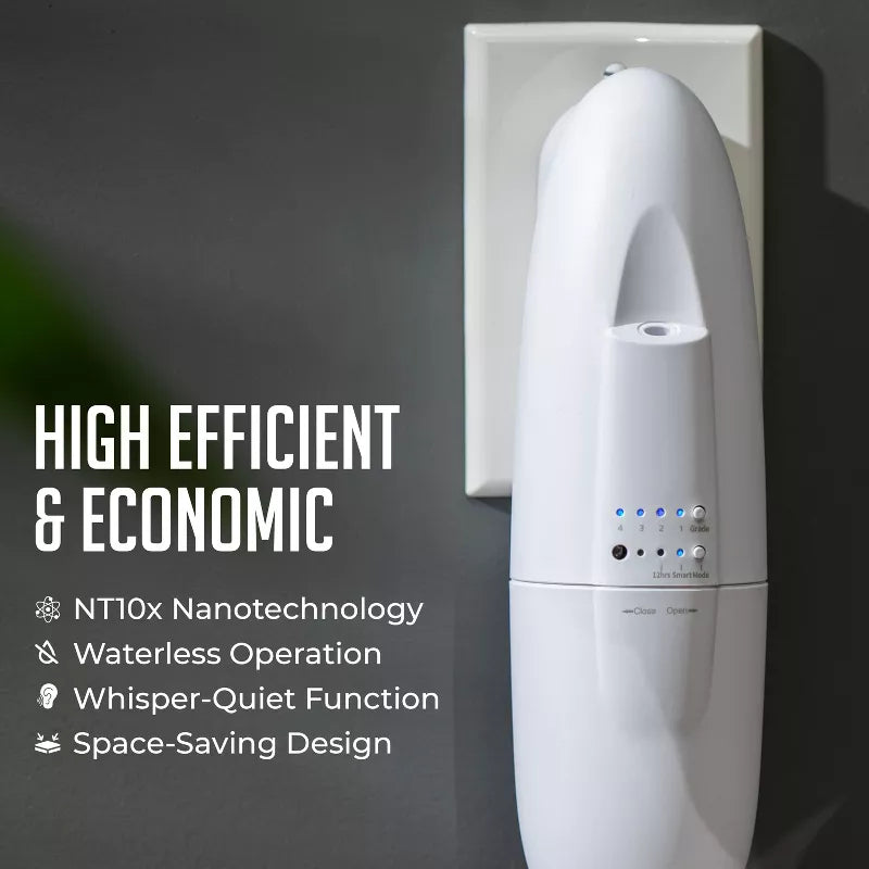 Plugin Waterless Essential Oil Diffuser for Home, Office, Spa - Quiet Aroma Diffuser, Covers Up to 500 Sq. FT