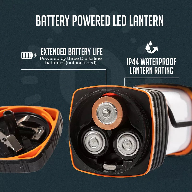 Ultra-Bright 1000LM LED Camping Lantern – Battery Powered, 4 Lighting Modes, Water Resistant with Hanging Hook & Long Battery Life
