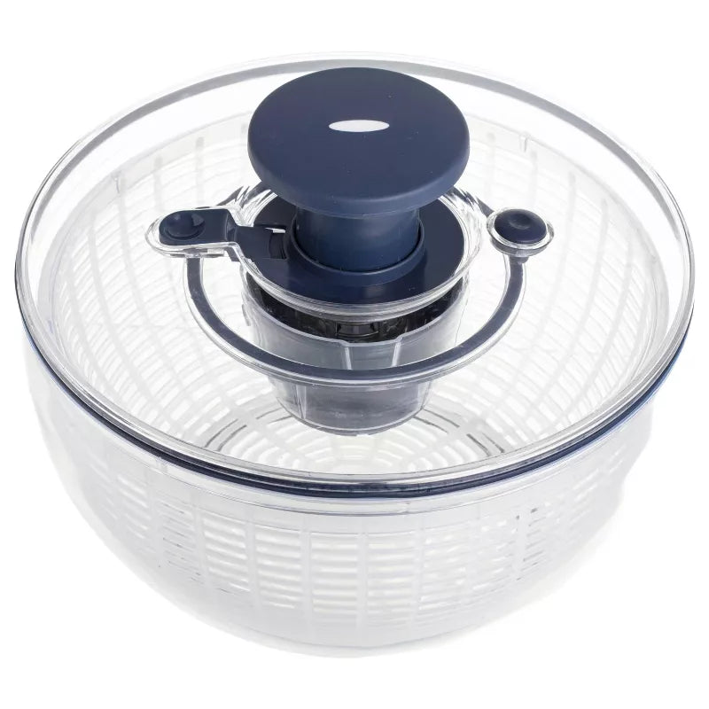 Luminuxe Salad Spinner Lettuce Spinner Vegetable Cleaner and Dryer, One-Handed Use, Built-in Draining System for Fresh, Crisp Clean Salad - 5.3 Quarts